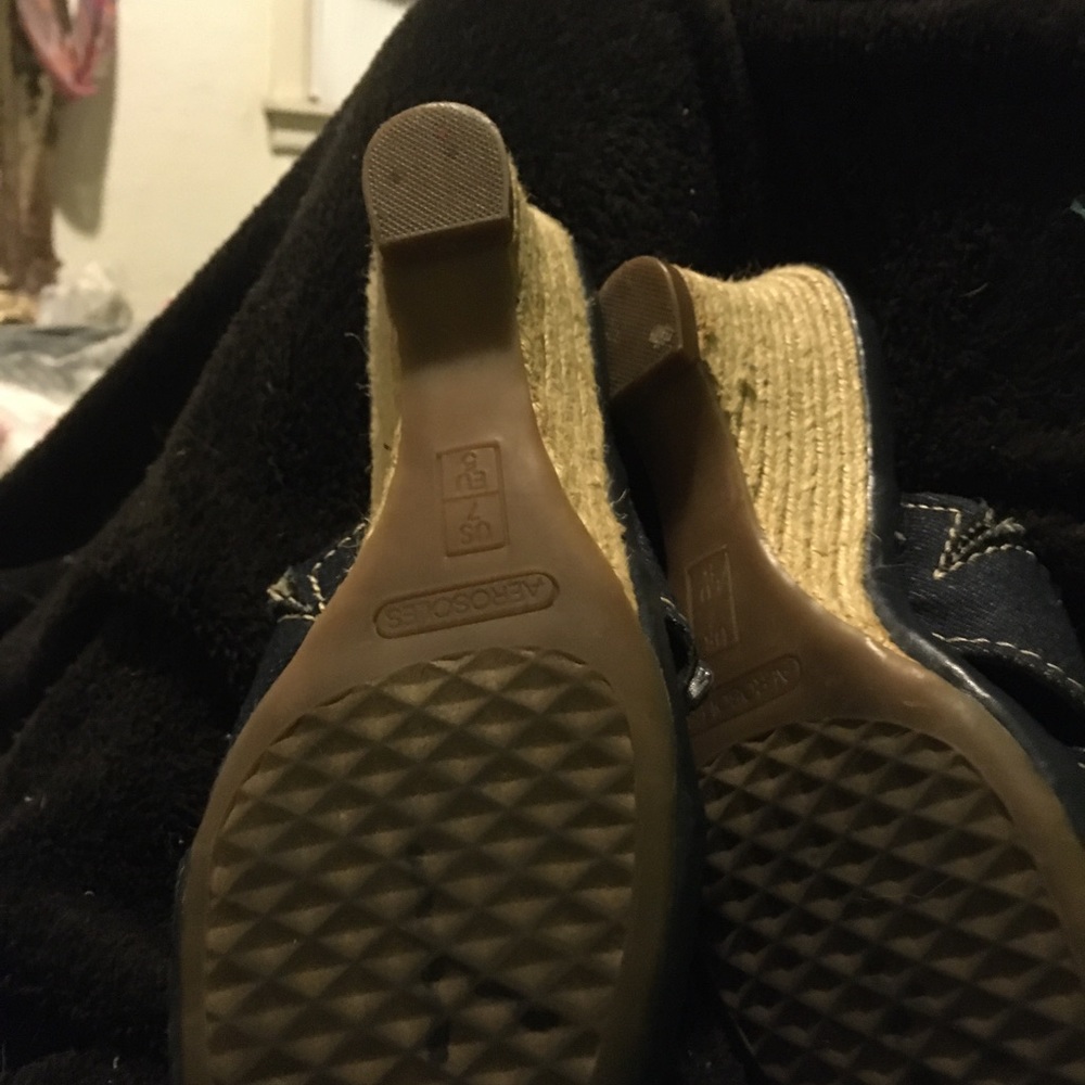 Denim rugby sandals